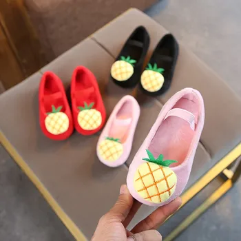 

Spring Korean Version Baby Girls Shoes Suede Plastic Pineapple Casual Princess Shoes Children's Shoes 0-6Y