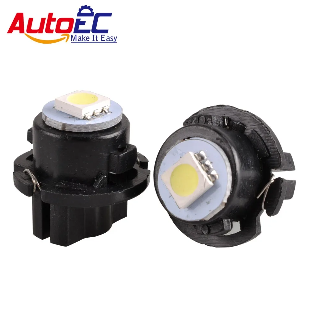 AutoEC 10pcs wire 5050 1SMD T6.5 18MM LED Dashboard Bulb instrument