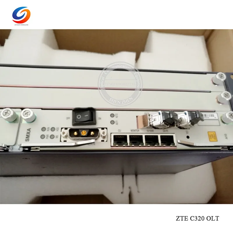 Оригинальный Mini Gpon Epon экономичный FTTH ZTE ZXA10 OLT C320 с 10GE SMXA/3 картой * 1 шт. PRAM AC + DC