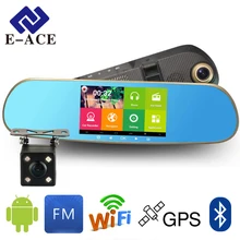 GPS Навигатор Зеркало Автомобильный Видеорегистратор С Bluetooth с Разрешением Full HD WI-FI Камеры Автомобильный ВИДЕОРЕГИСТРАТОР Зеркало Заднего Вида Даш Cam