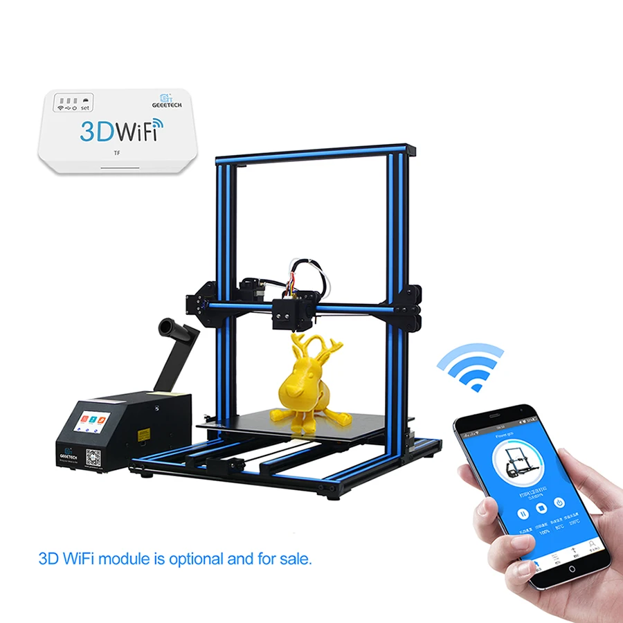 

GEEETECH A30 3D Printer Open Source High Precision Large Print Area 80-110mm/s 3.2"full-color touch screen 3D Printer Diy Kit