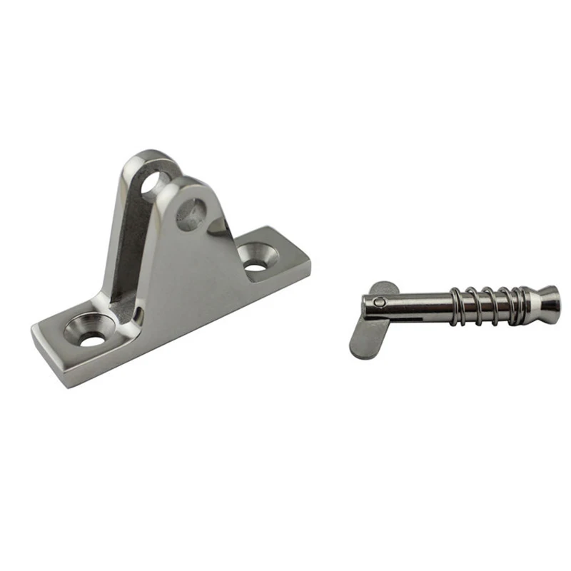 

Stainless Steel Concave Base Deck Hinge 90 Degree Marine Mount Deck Hinge with Spring Pin Drop Shipping
