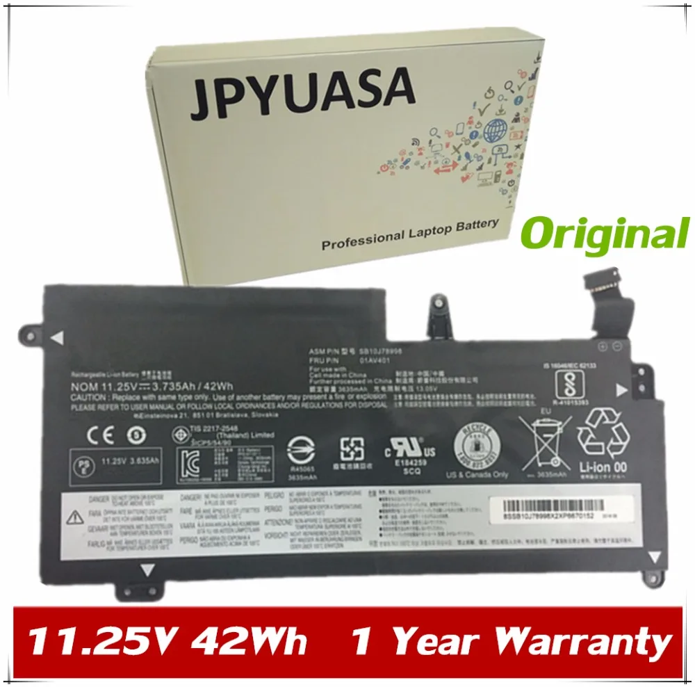 

7XINbox 11.25V 42Wh Original 01AV401 Laptop Battery For Lenovo Thinkpad S2 13 Chromebook 01AV401 SB10J78998