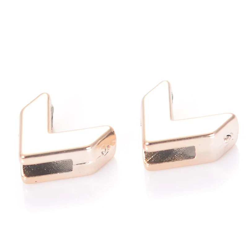 

New Arrival 20 Pcs/Lot UV Coated Golden Color Plating Slide Charm Beads Fit 2x10 mm Straps For Diy Jewelry Making