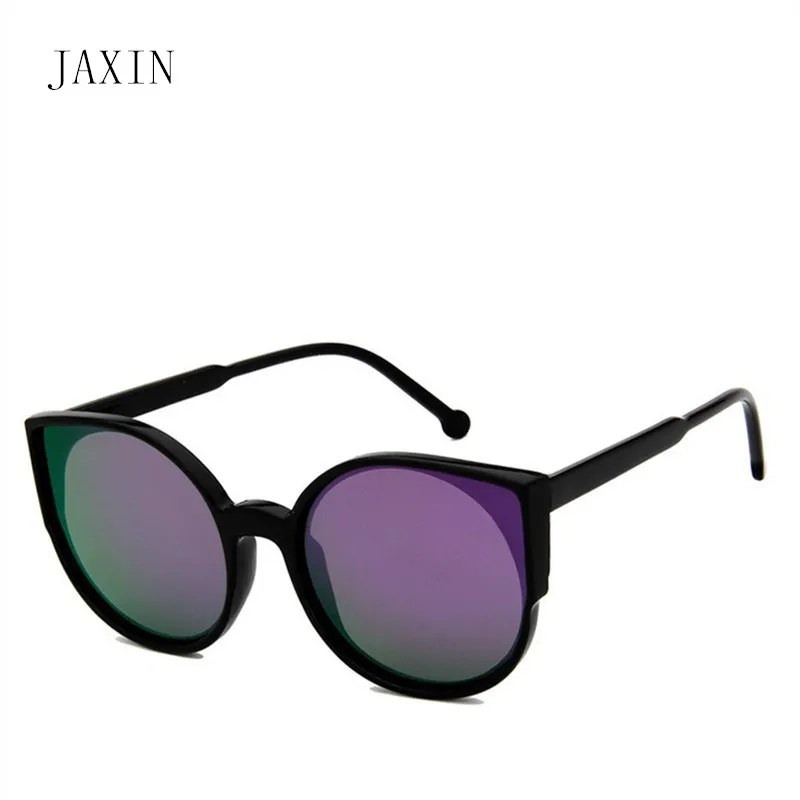 

JAXIN Personality ladies sunglasses women cat eyes wild trend glasses fashion coated multicolor Sun Glassesoculos femininoUV400