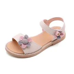 Обувь для девочек Босоножки детская принцесса Обувь с цветком пляжная обувь Дети Летние босоножки для девочек Модная одежда для детей