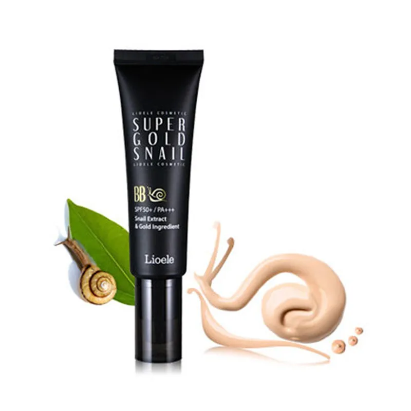 

Original Korea Cosmetics Lioele Super Gold Snail BB Cream SPF50+ PA+++ Snail Clearing BB Cream Whitening Concealer