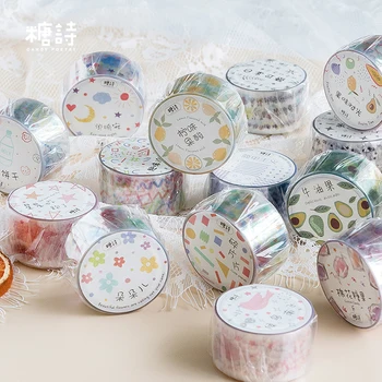 

1 pcs/lot DIY Cartoon PET Washi Masking Tapes Fun canteen series decorative adhesive tape stickers/School Supplies