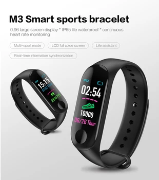 

2019 Smart Sport Bracelet Wristband Blood Pressure Heart Rate Monitor Pedometer Smart Watch men For Android iOS