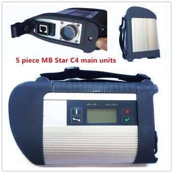

High quality 5 piece MB Star C4 Multiplexer SD Connect C4 mb c4 Main Unit Auto diagnosis professional program tool free shipping