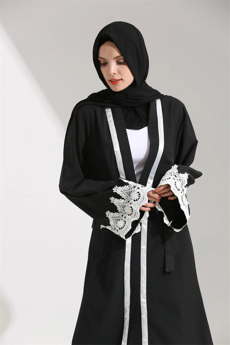 Дубай Абаи мусульманское платье сплошной плюс Размеры халат Вязание Дубай Абаи платья Кафтан Абаи платья бренда народном мусульманское