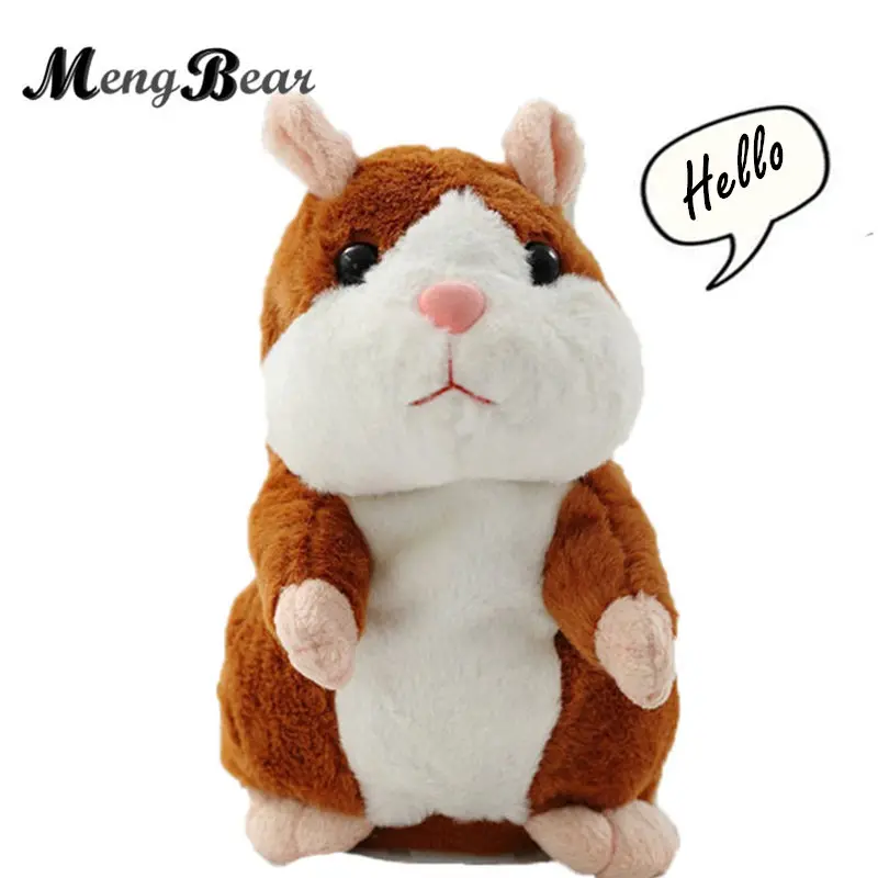 

Talking Hamster Mouse Pet Plush Toy Learn To Speak Sound Electric Record Hamster Educational Children Kids Stuffed Toy Gift 15cm