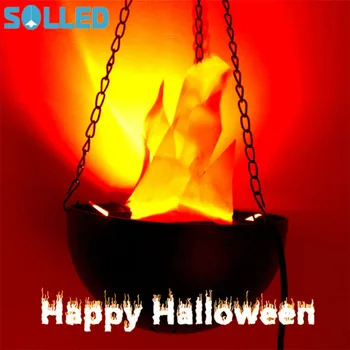 

SOLLED Funny Creative LED Flame Lamp with Artificial Fake Fire Light Party Halloween Decoration Realistic Effect Night Light