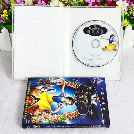 

Snow White DVD Disney Kids Children English Original Cartoon Dolby Audio 5.1 Movie HD DVD Disc Box Festival Gift