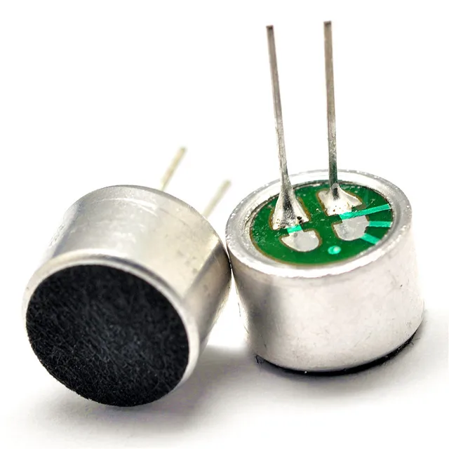 100pcs/lot leaded Microphones 9*7mm electret condenser microphone