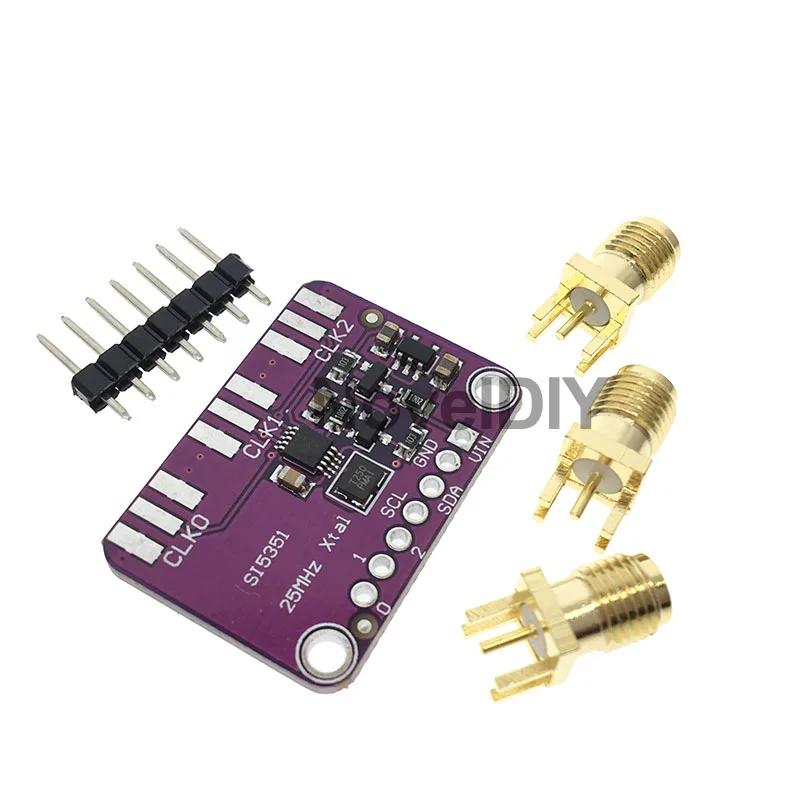 Настольная плата для генератора часов Si5351A Si5351 I2C 3 5 в постоянного тока Модульная