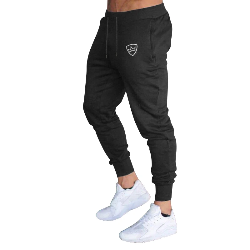 Новый Для мужчин; длинные спортивные эластичные штаны тренажерный зал Slim Fit Брюки Штаны для бега тренировочные штаны