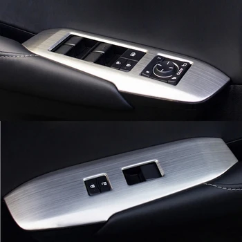 

Chromed ABS Plastic Interior 4PCS Door Window Holder Switch Cover Trim For LEXUS NX200T NX300H 2015-2017