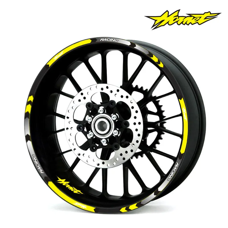 7 Style Motorcycle Wheel Tire Rim Stickers 17 inch wheel For Honda Hornet CB400 CB599 CB600 CB750 CB900 CB919 CB1000R | Автомобили и