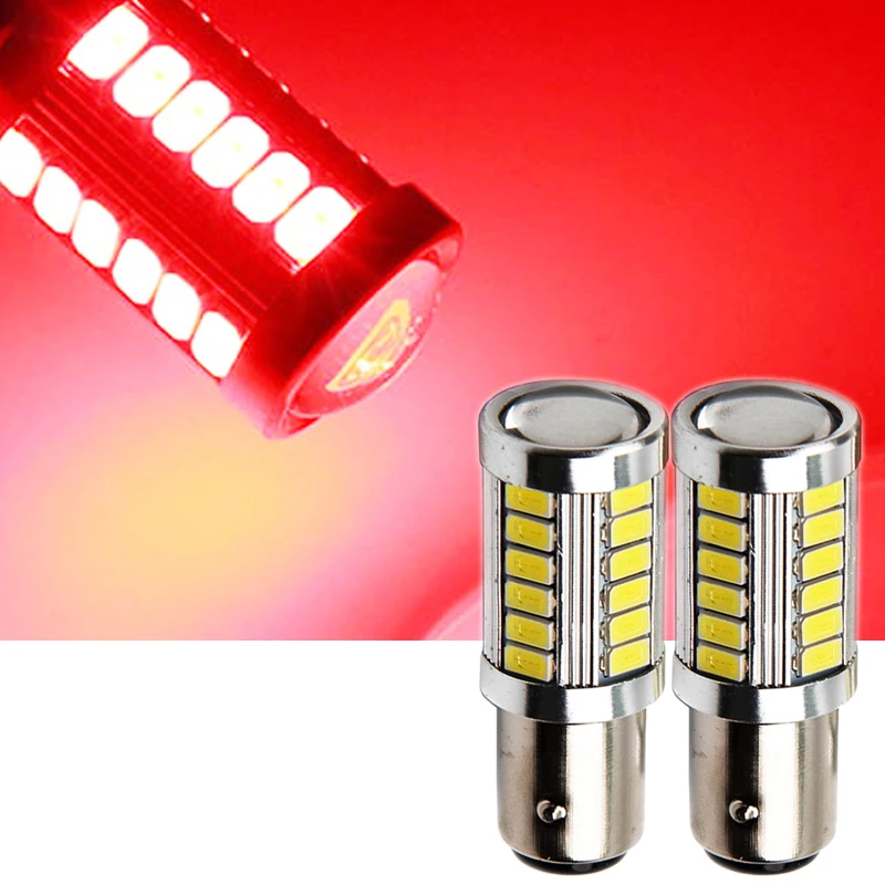 WTS 4 шт. 1157 BAY15D PY21W 33smd 5630 Светодиодная автомобильная лампа с поворотным сигналом