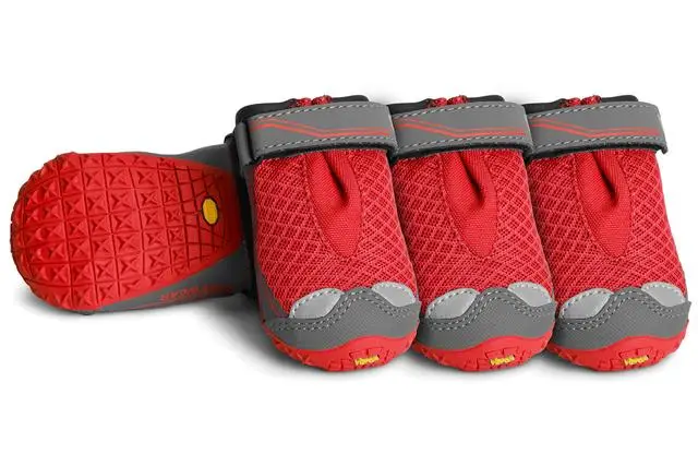 RUFFWEAR-Grip Trex, вездеходная лапа Одежда для собак - Цвет: RED CURRANT-4pcs