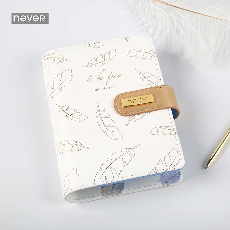 Feather Gold Stamping Hand Book Loose Leaf Notebook gift box Diy Notebook Plan Agenda Planner Organizer Appointment Book Filofax Feather Gold Stamping Hand Book Loose Leaf Notebook gift box Diy Notebook Plan Agenda Planner Organizer Appointment Book Filofax
