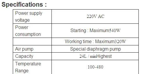 Быстрый 990AD электронный цифровой SMD горячего воздуха паяльная станция, 540 Вт 100-480C градусов Горячая