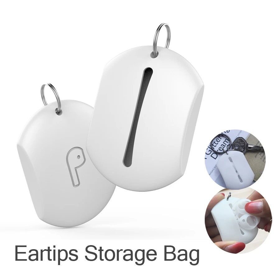 

Ahastyle Headphone Case for Airpods Eartips Earhook Silicone Cover Headphone Protective Box Pouch for Earpod Airpods Accessories