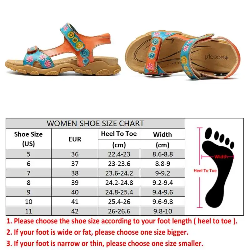 SOCOFY لينة الربط الأحذية جلد طبيعي الملونة نمط خطاف قابل للتعديل حلقة صندل كاجوال مريحة أنيقة الصيف أحذية