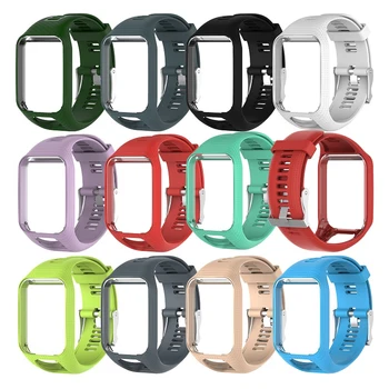 

Watchband for TomTom 2 3 Series Watch Strap Silicone Replacement Wrist Band Strap For TomTom Runner 2 3 GPS Watch