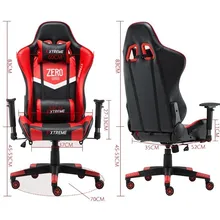 Высококачественный офисный стул геймера Poltrona Esports Silla эргономичное синтетическое кожаное колесо для массажа с подставкой для ног