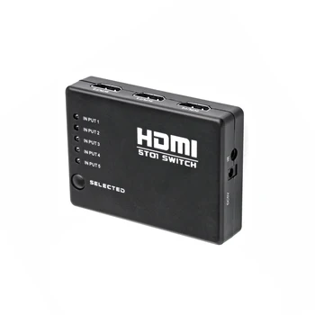 

2020 HDMI Switch 5x1 HDMI 2.0 UHD4K@60Hz RGB4:4:4 HDCP 2.2 HDR 5 In 1 Out for smart projector