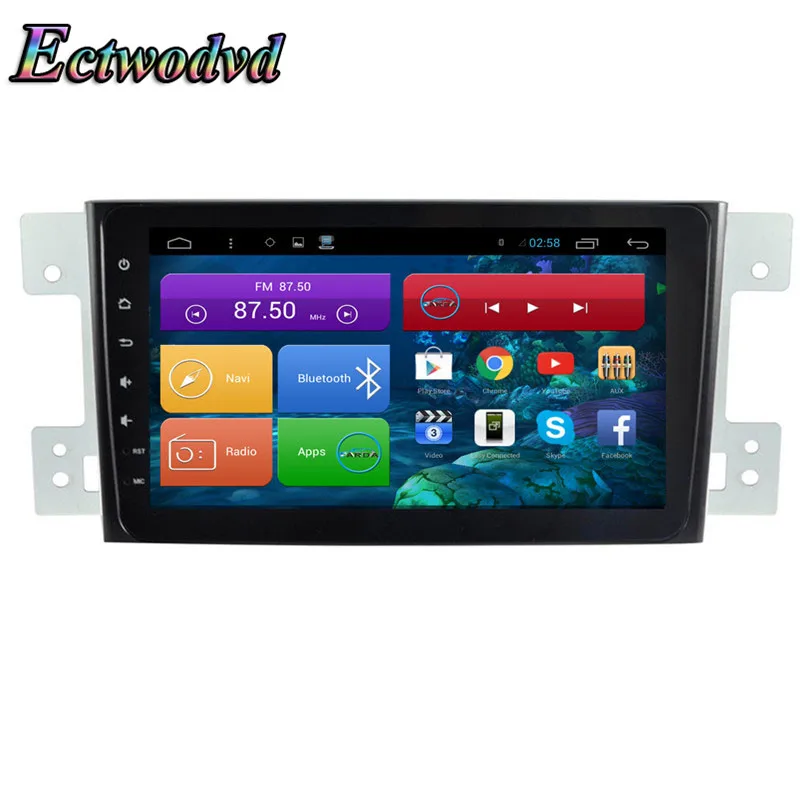 Ectwodvd 8 дюймов Восьмиядерный Android 1 Автомобильная dvd навигационная система Радио