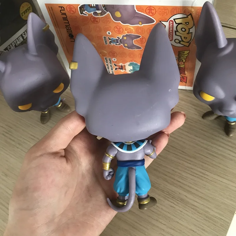 Оригинальная неидеальная игрушка Funko Pop Amine Dragon Ball Super Beerus свободная фигурка