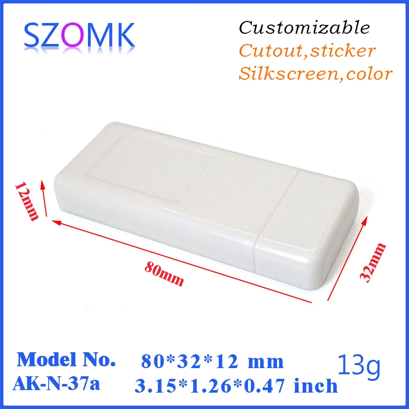 

diy wifi usb stick enclosure case in white color 80x32x12mm