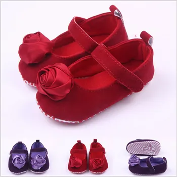 

New Flower Baby Shoes Sapato Newborn Cotton Shoes First Walkers Toddlers Infants Girls Princess Shoes