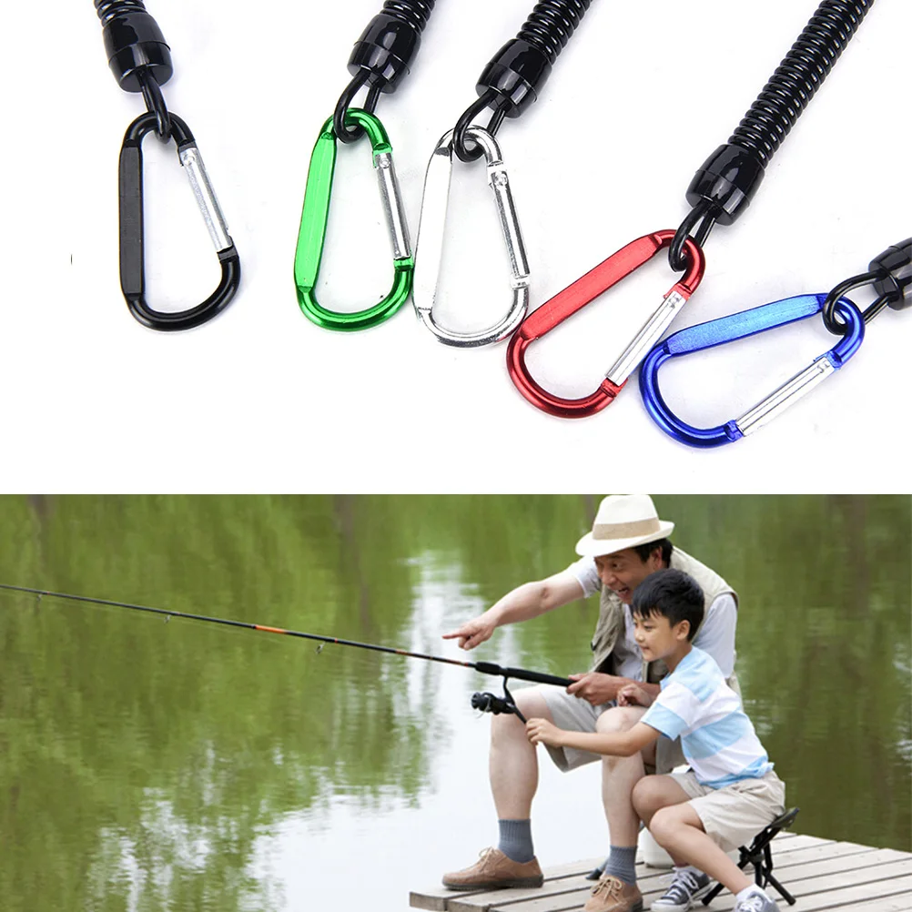 New 1Pcs Kayak Canoe Boat Fishing Rod Paddle Leash Fishing Accessory tool Magic Tapes Fishing Rod Leashes