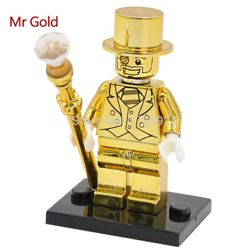 mr gold lego man