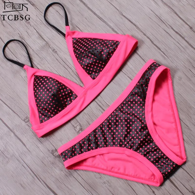 Женский купальник TCBSG бикини с бретельками через шею 2019|wear|wear womenswomen wearing bikini |