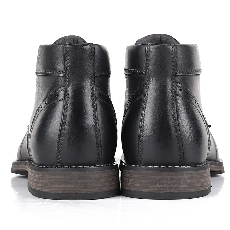 DESAI/высококачественные мужские высокие ботинки; зимняя бархатная обувь; обувь больших размеров; мужские ботинки из натуральной кожи; прямые поставки от производителя