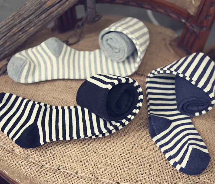 

Cotton Baby Tights Girls Stocking for Kids Lovely Stripe Pantyhose Girls Children meias Basic Classic Black And White 3-7 Years