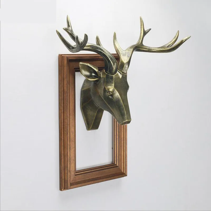 1PC Classical Modern Concise Style Deer Head Wall Hanging Decoration 3D