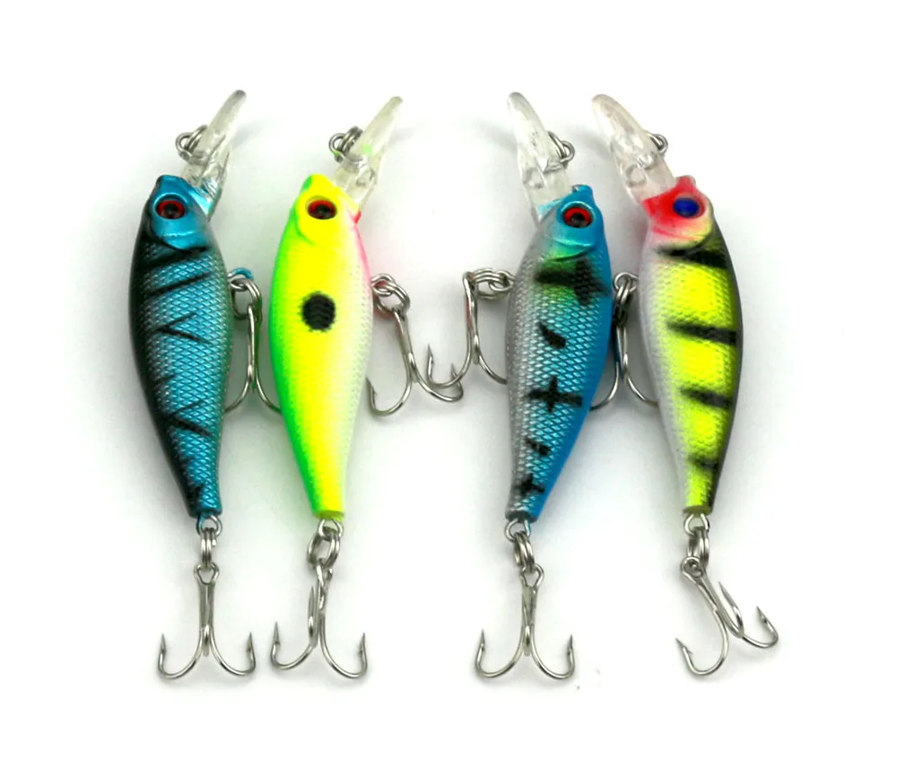 new 65mm Minnow Crank Bait fishing Lures 6.5cm 5G 8 hooks Hard bait
