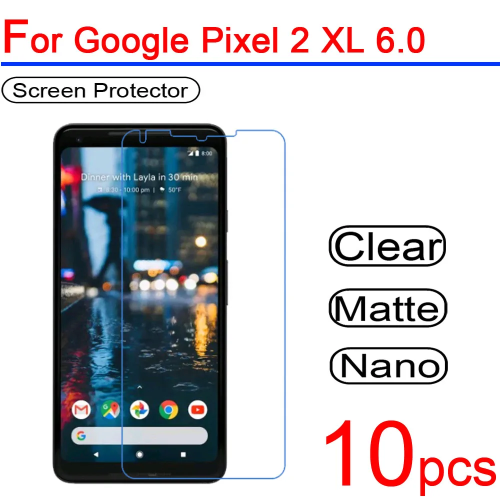 10 шт. ультра чистый ПЭТ мягкий для Google Pixel 1 2 3 XL ЖК экран Защитная крышка 1/2/3