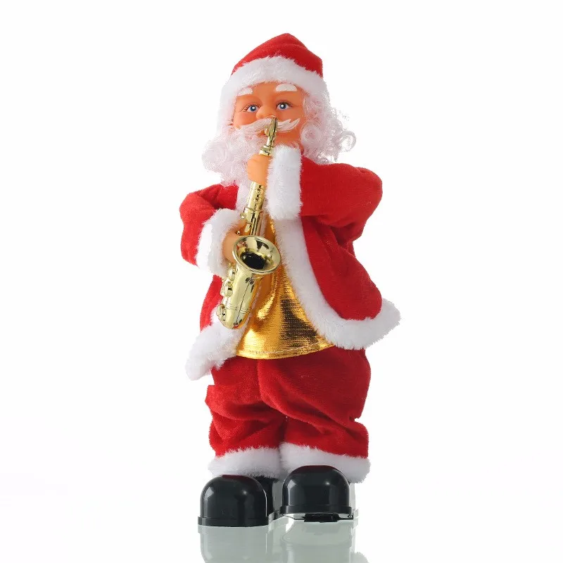 Details about   Xmas Christmas Electric Music Singing Santa Claus Doll Ornament Toys Art Decor 