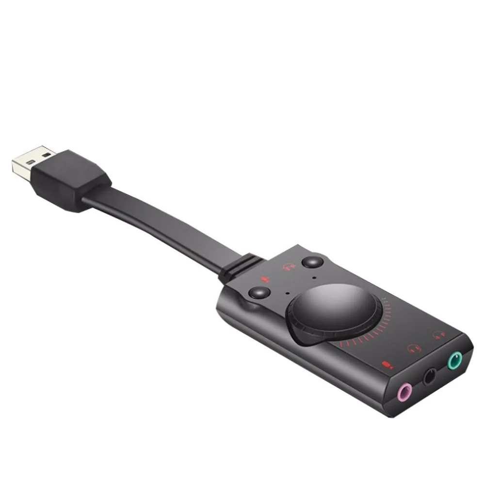 

S1 Adapter External USB 3.5mm Headset Converter Stereo Sound For PC Desktop Notebook Microphone Audio Converter