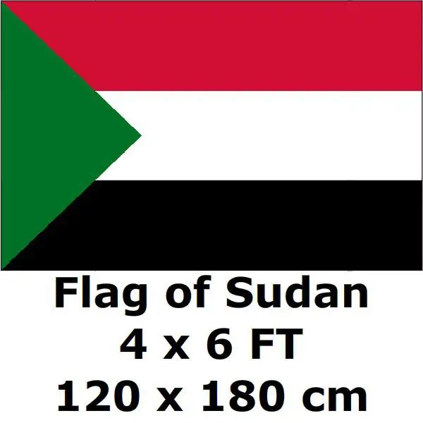 Sudan Flag 120 x 180 cm Sudanese Flags And Banners National Country Banner | Дом и сад