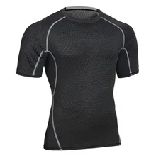 New Hot Sale Men Fitness Shirt Thermal Muscle Shaping Breathable T-shirts Workout Quick Dry Compression Male Shirts