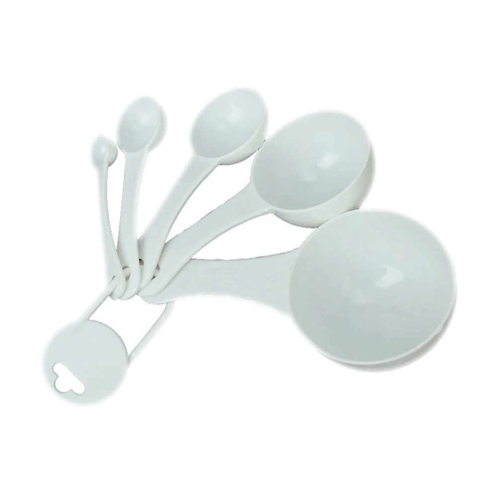 

GSFY! Lot 5 pcs 100ml / 50ml / 15ml / 5ml / 1 ml Dosing Measuring Spoons Plastic