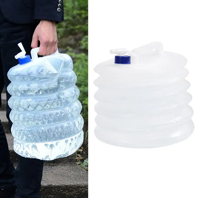 PE складное ведро складной мешок для воды PE пищевой портативный контейнер для хранения воды для пеших прогулок на открытом воздухе кемпинга(15L 10L 5L